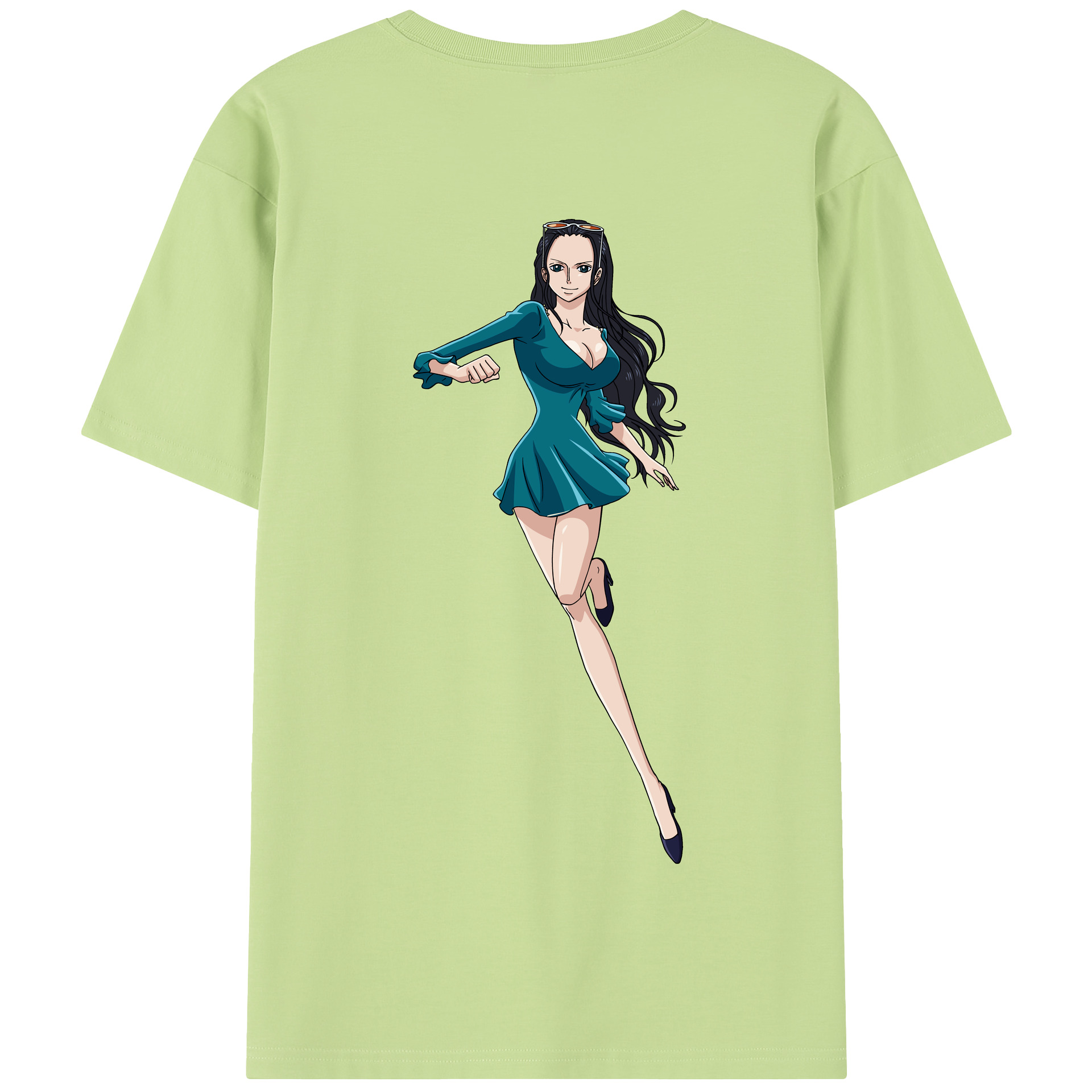 ワンピース ニコ・ロビン ONE PIECE Nico Robin 綿100％半袖Tシャツ（背面プリント）